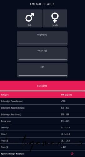 Twd Bmi Calculator Plugin